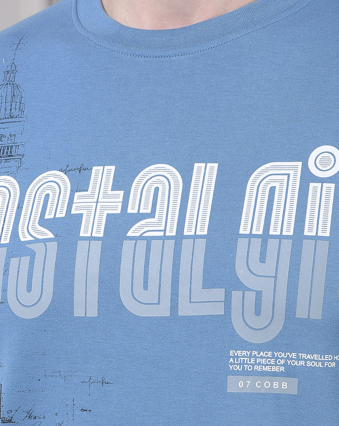 COBB AIR FORCE PRINTED ROUND NECK T-SHIRT