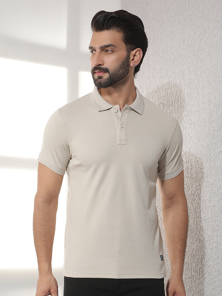 cobb stone solid polo neck t-shirt