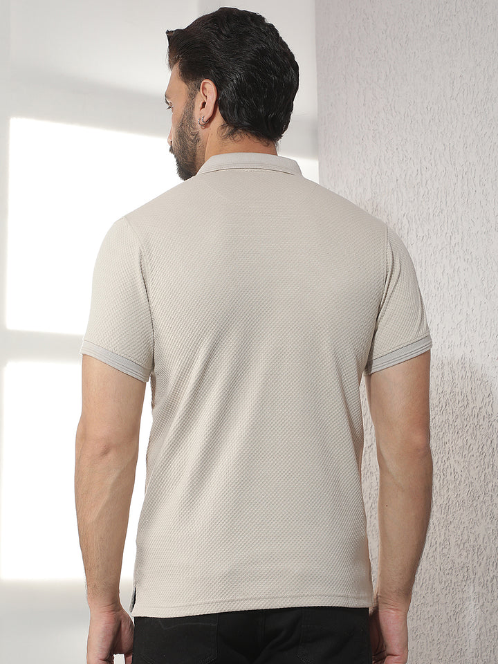 cobb stone solid polo neck t-shirt