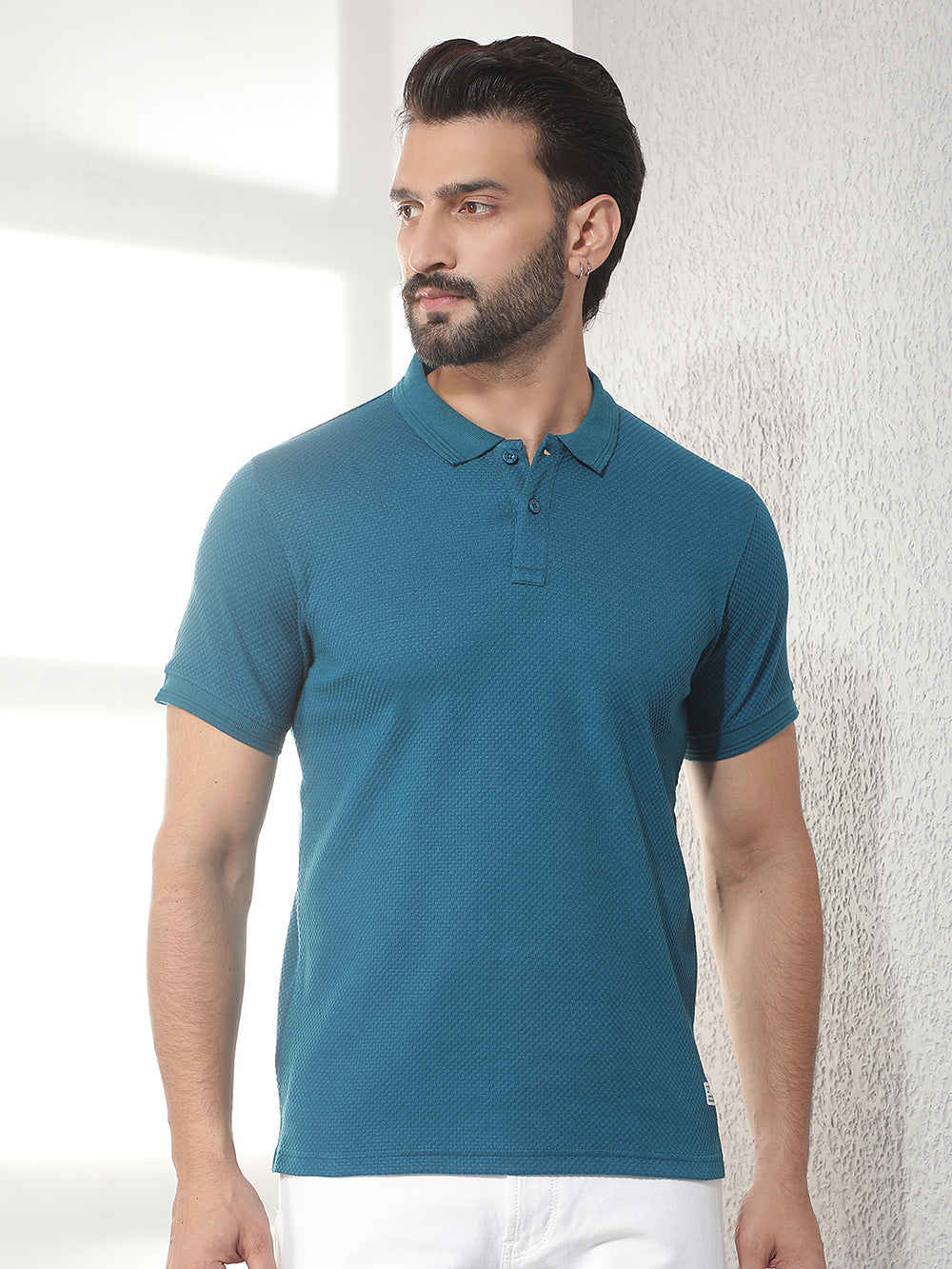 cobb air force solid polo neck t-shirt