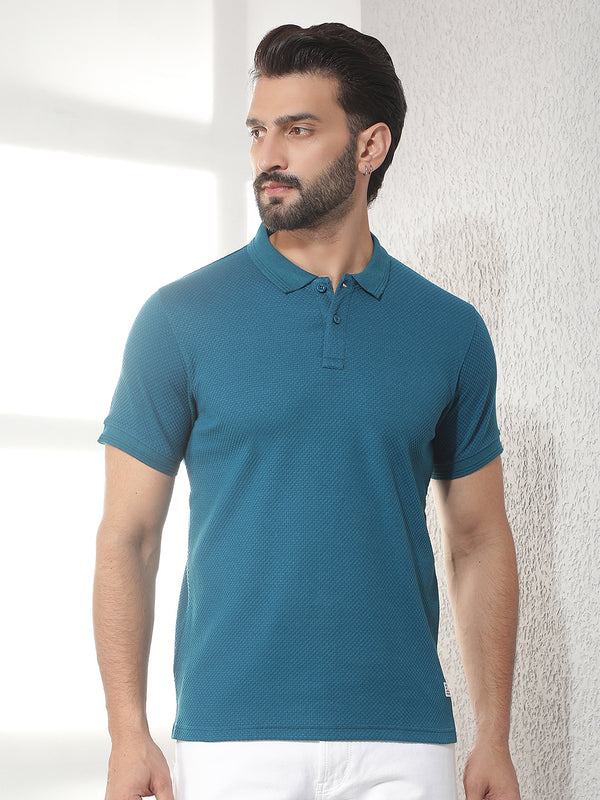 cobb air force solid polo neck t-shirt