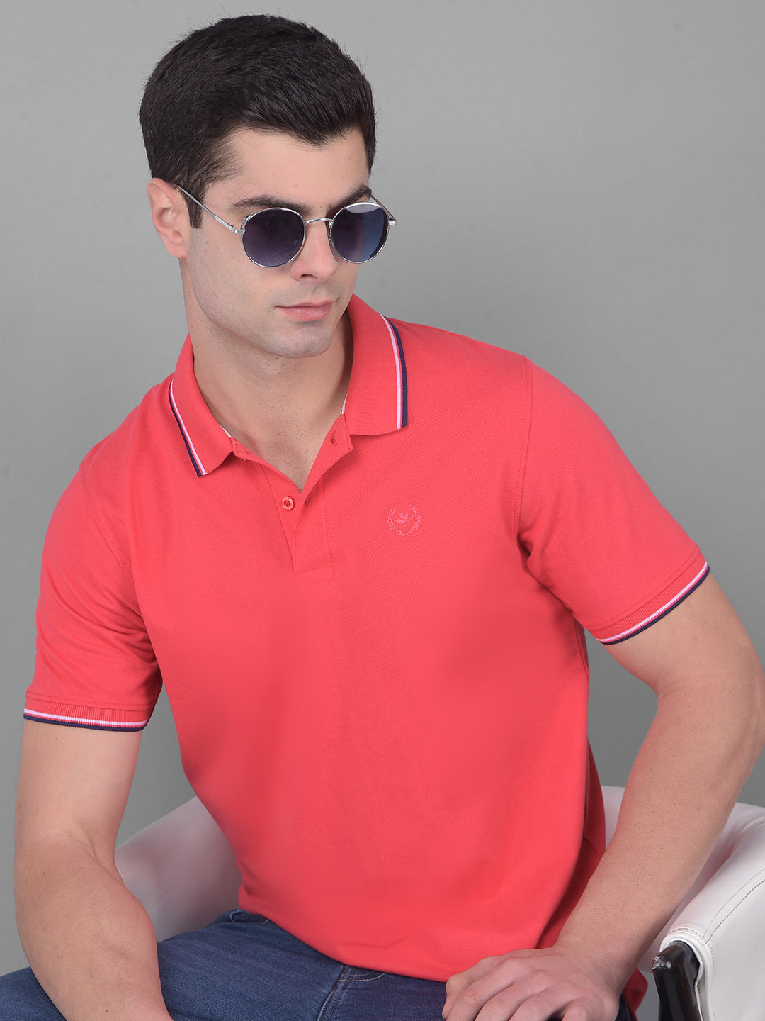 Red Casual Colored Plain T Shirts, Size: Medium at Rs 100/piece in Jaipur