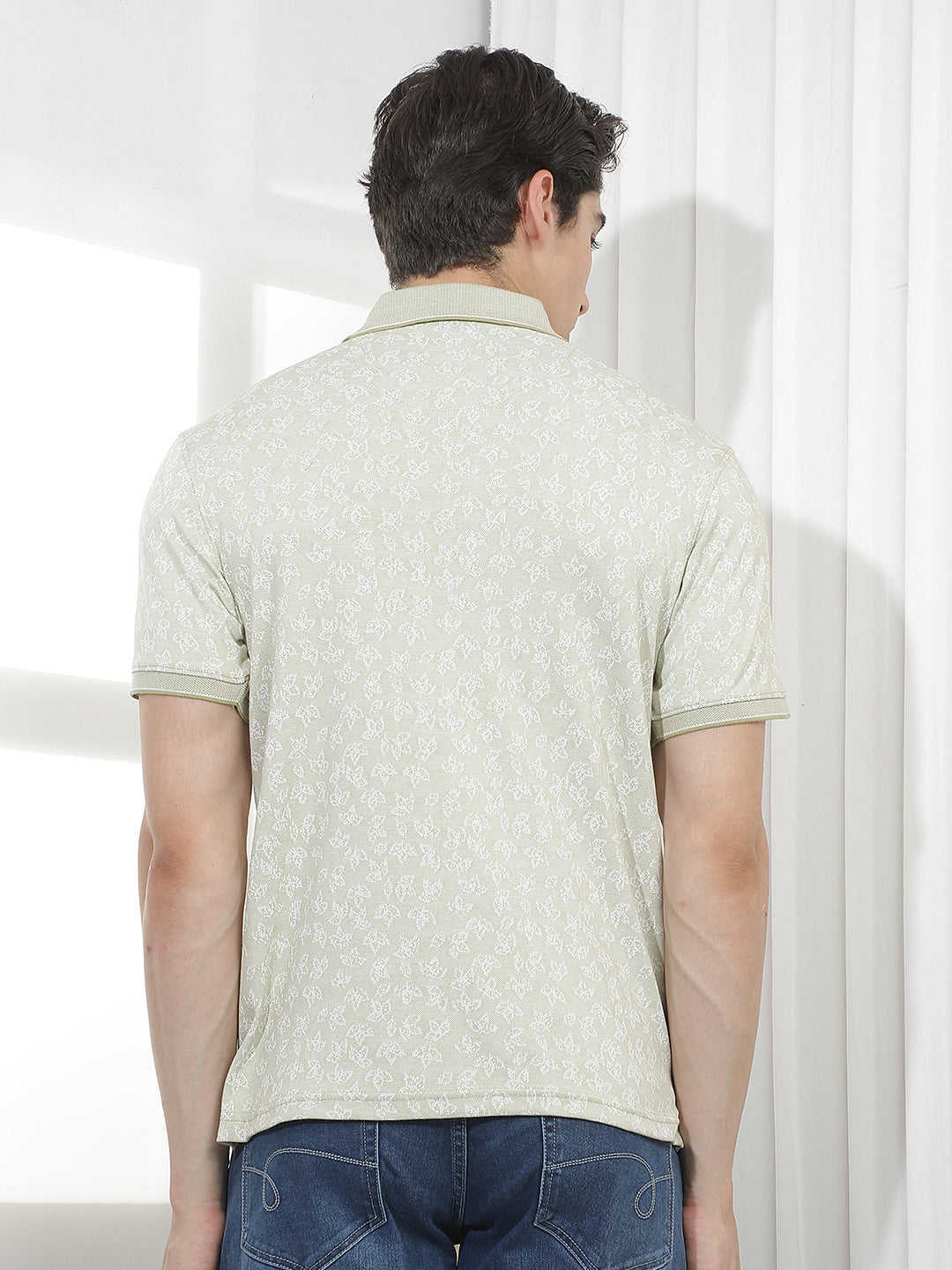 mehandi printed polo t-shirt