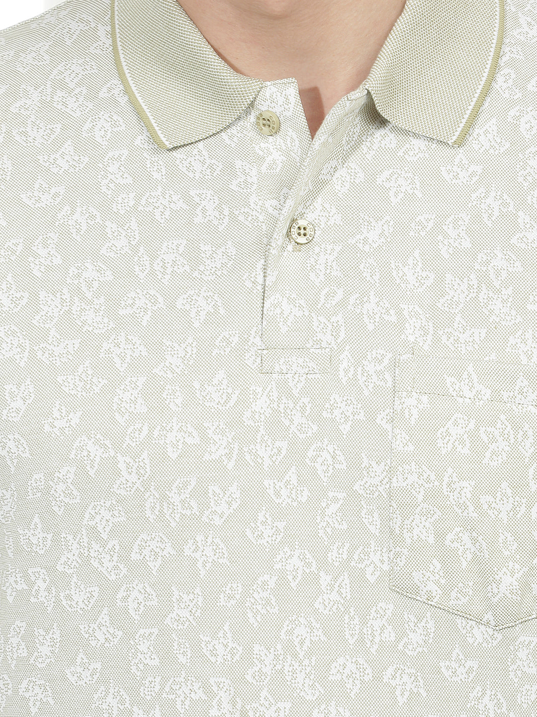 mehandi printed polo t-shirt