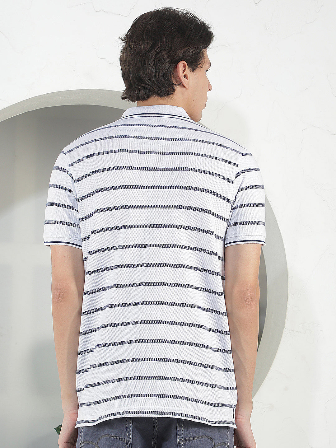 acru striped polo t-shirt
