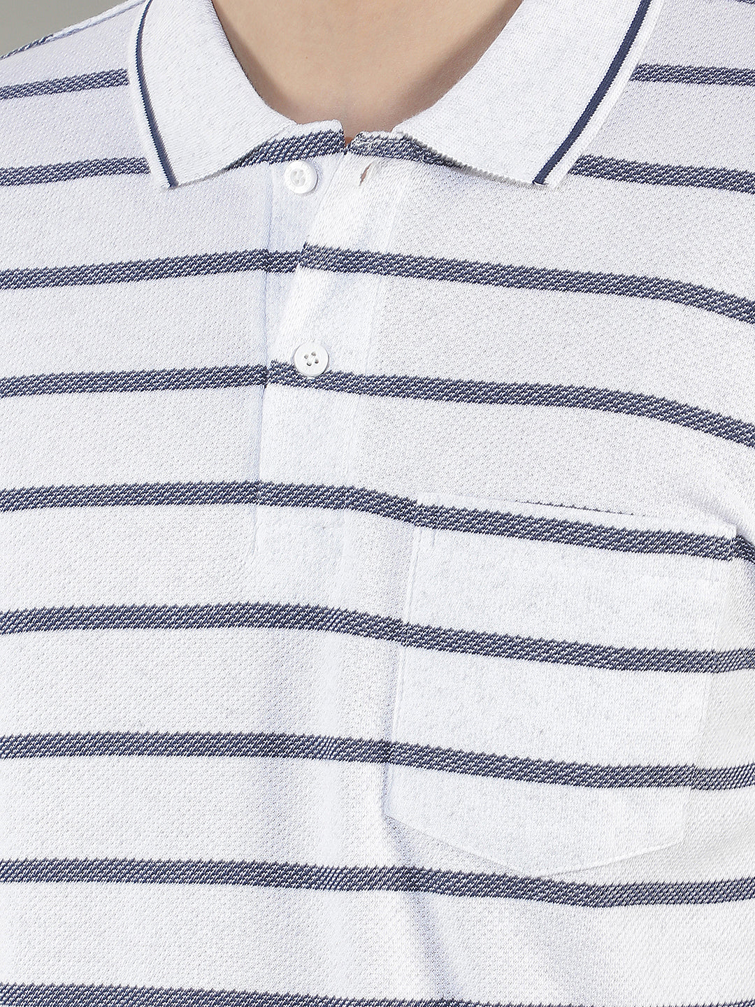 acru striped polo t-shirt