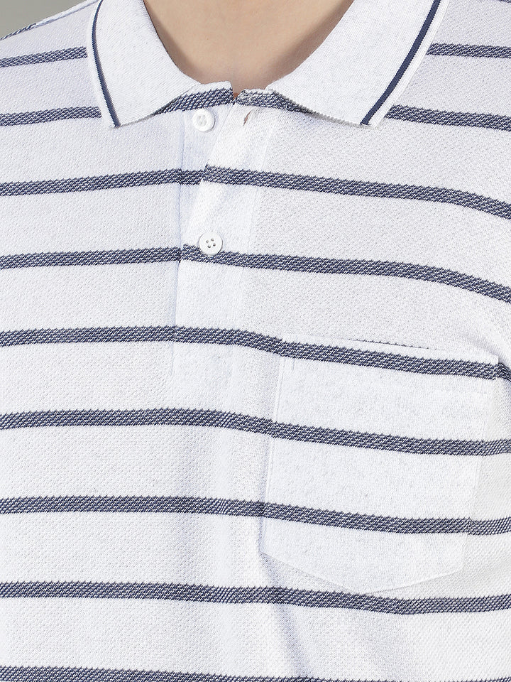 acru striped polo t-shirt