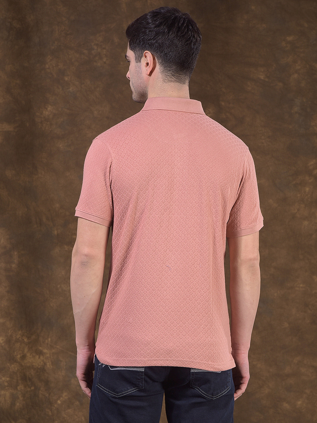 cobb rouge self-design polo neck t-shirt