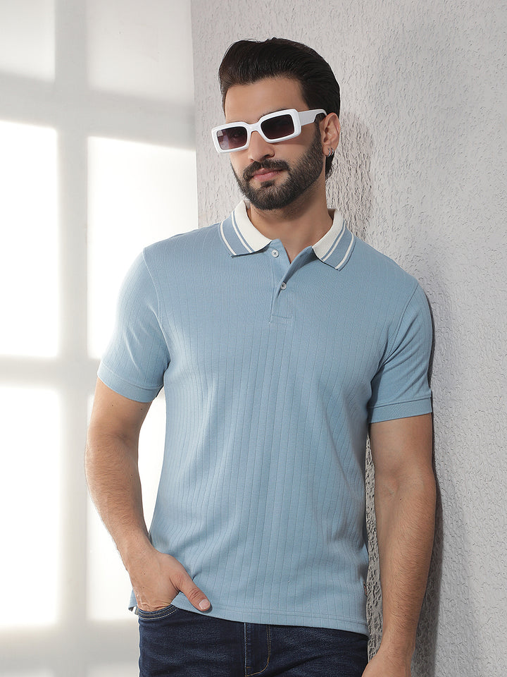 cobb air force solid polo neck t-shirt