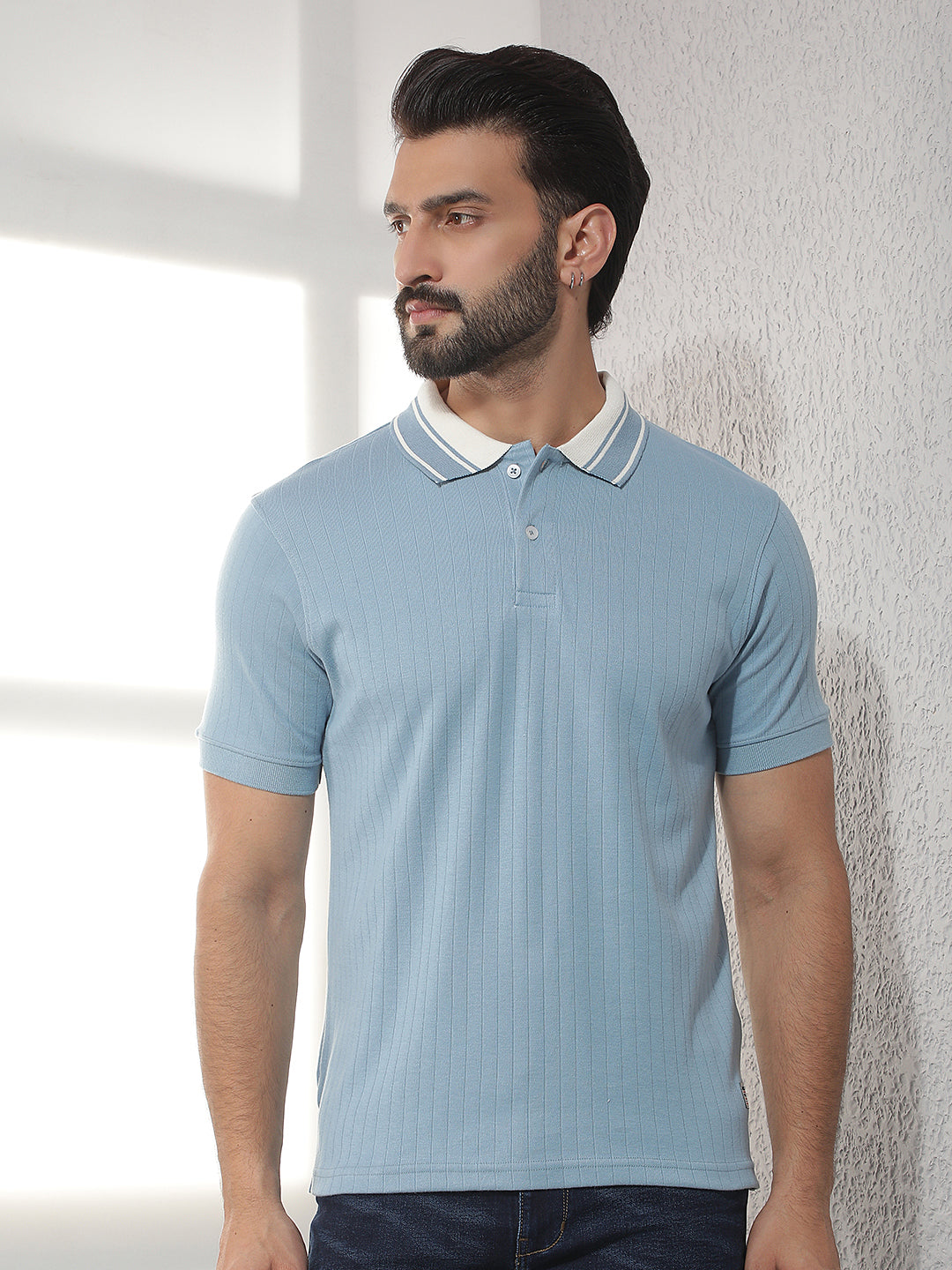 cobb air force solid polo neck t-shirt