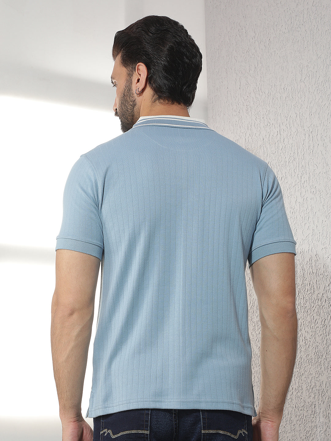 cobb air force solid polo neck t-shirt