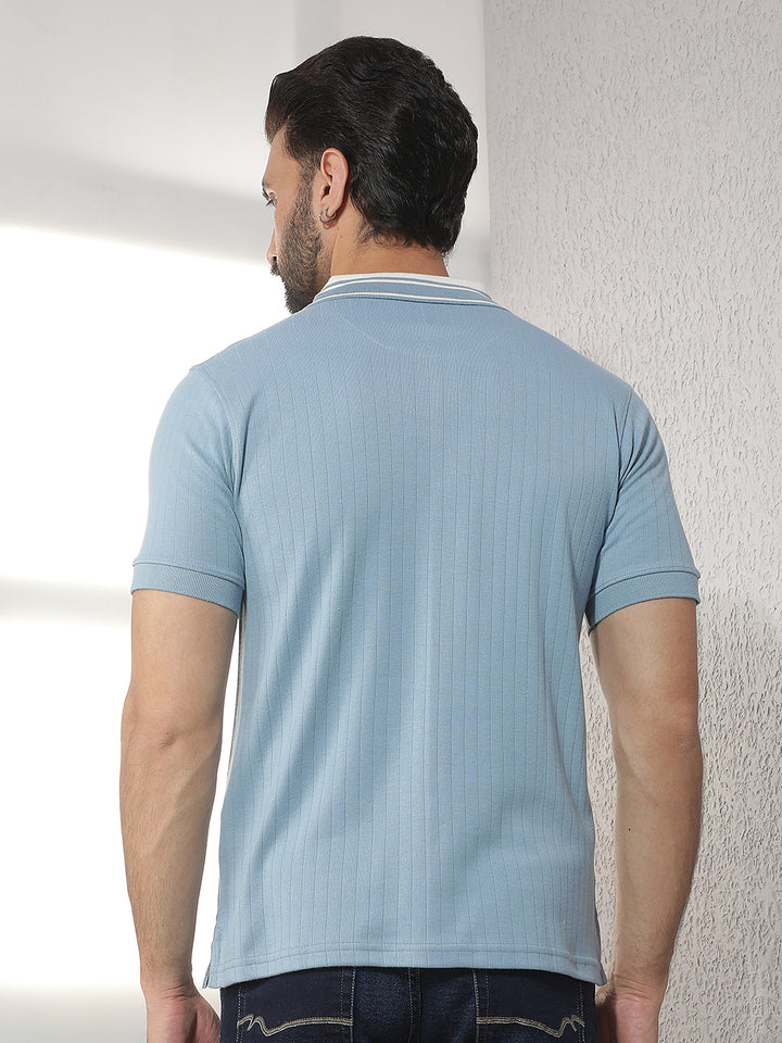 cobb air force solid polo neck t-shirt