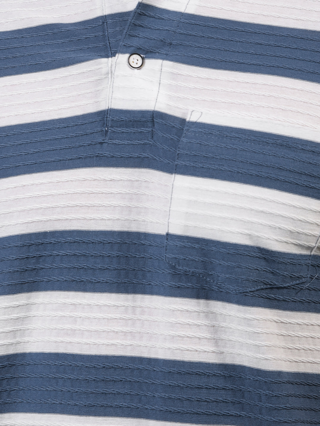 cobb oxford blue color-block polo neck t-shirt