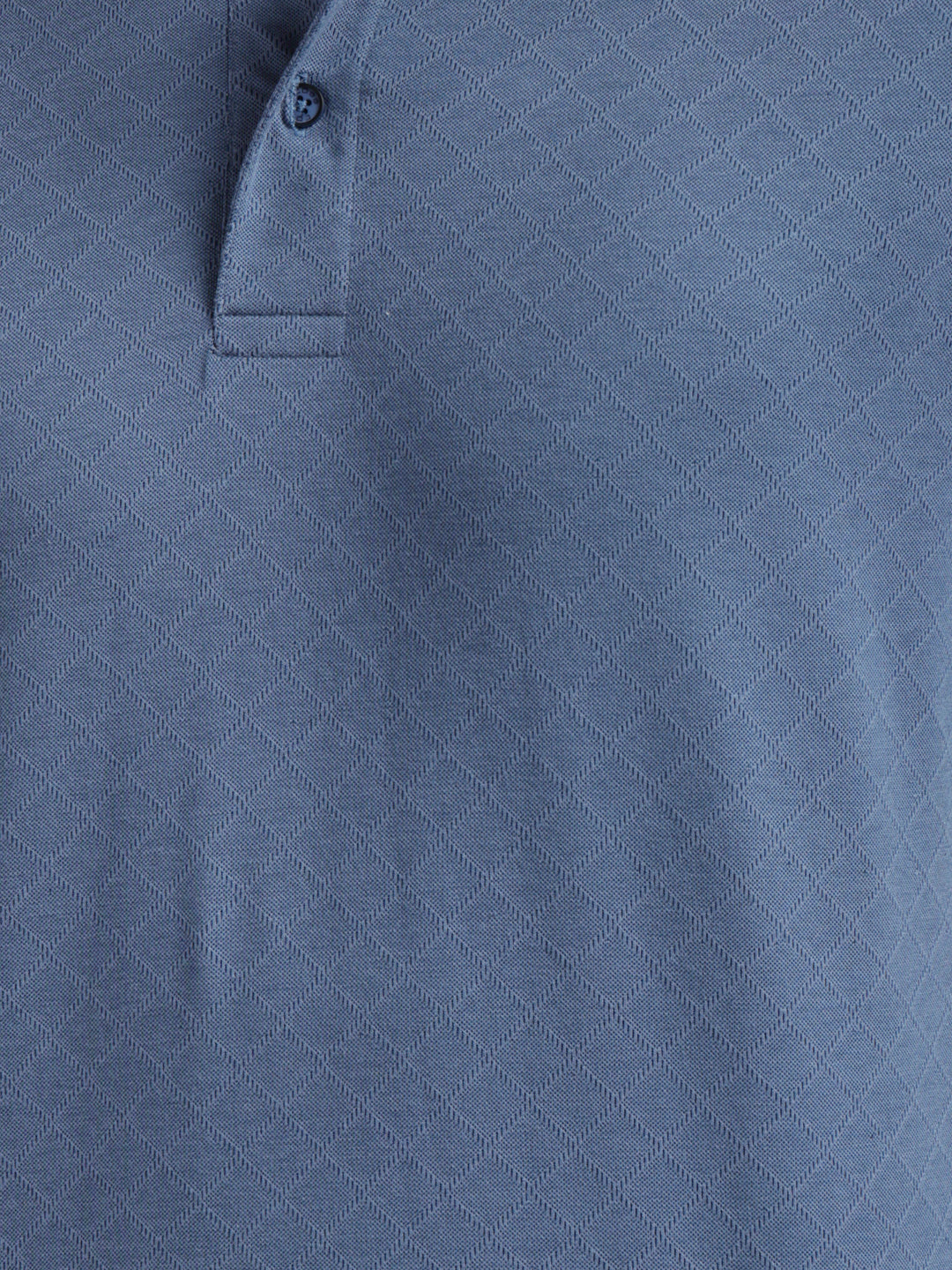 cobb blue self-design polo neck t-shirt