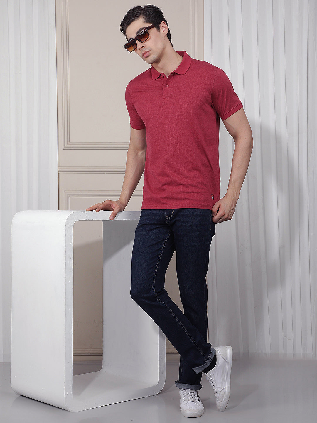 FRANDANGO SELF-DESIGN POLO T-SHIRT