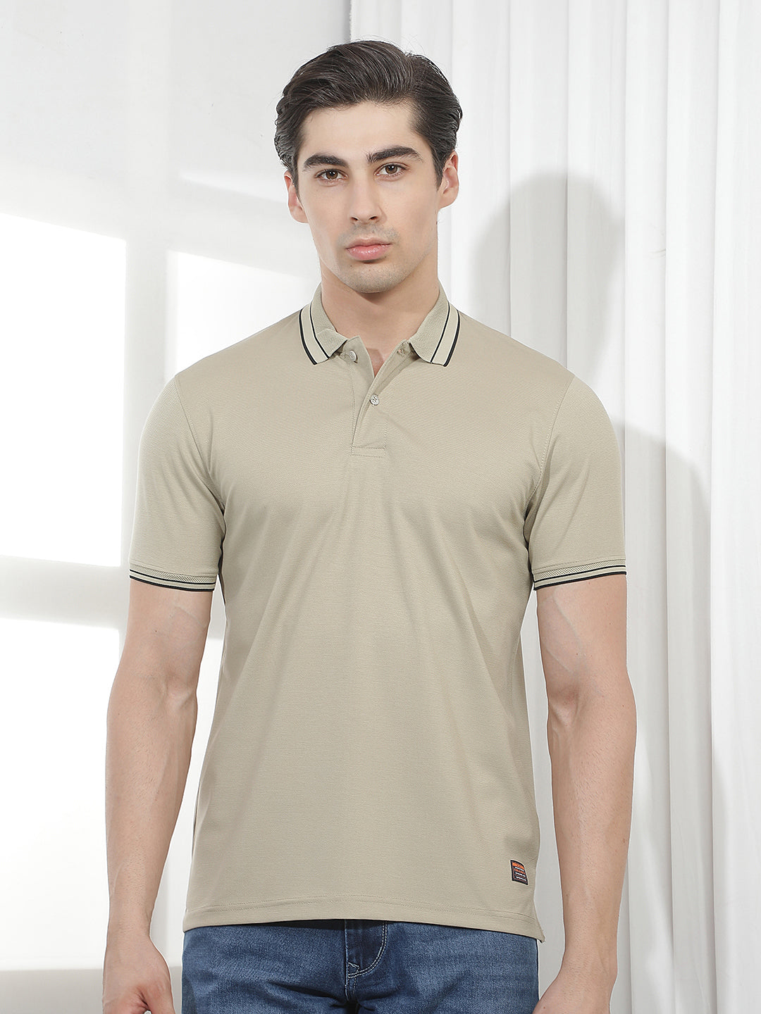 mint solid polo t-shirt