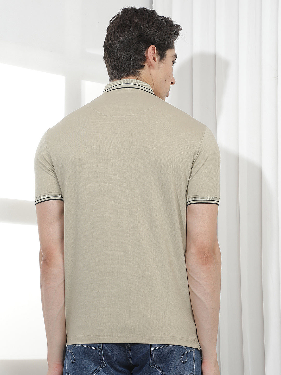 mint solid polo t-shirt