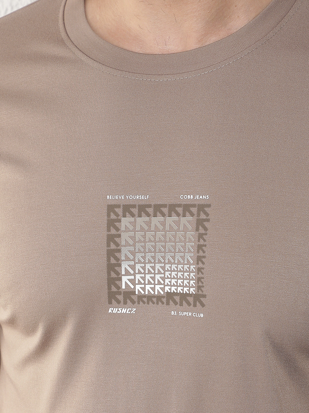 COBB BROWN PRINTED ROUND NECK T-SHIRT