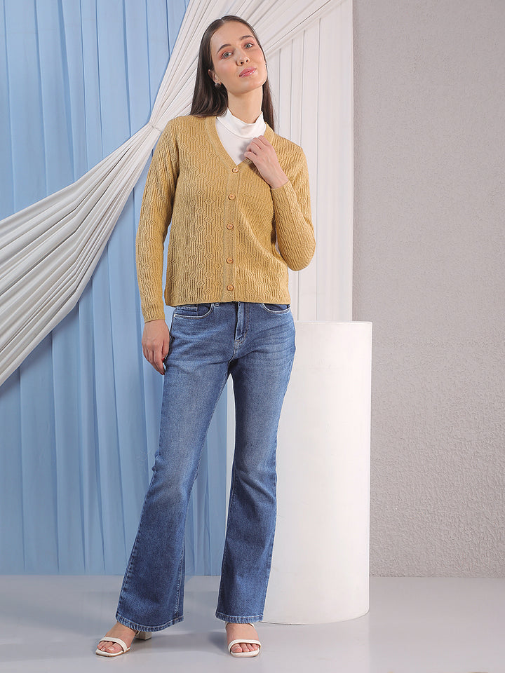 mustard cardigan