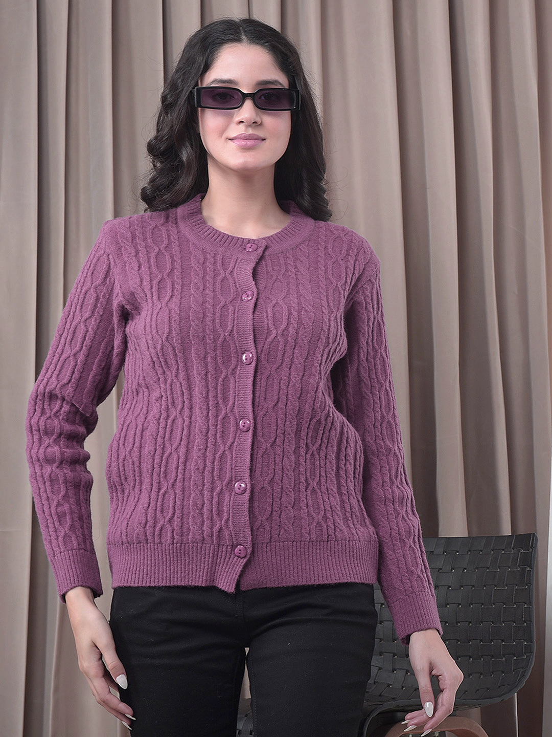 miss forever onion self-design cardigan