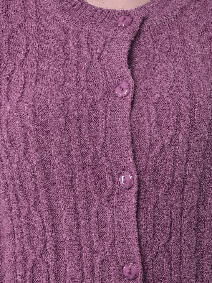 MISS FOREVER ONION SELF-DESIGN CARDIGAN