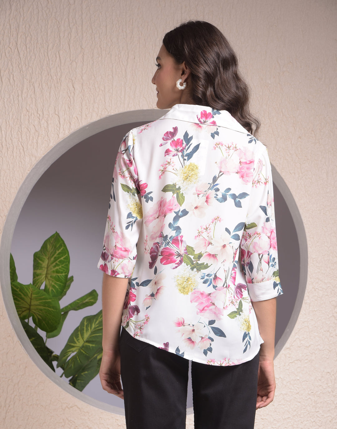 miss forever white casual shirt