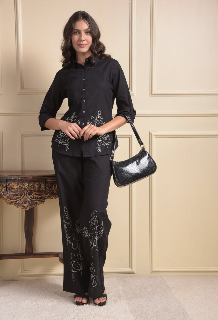 miss forever black co-ord set