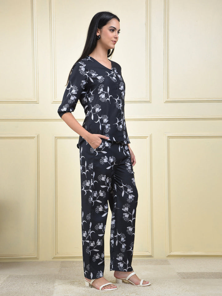 miss forever black co-ord set