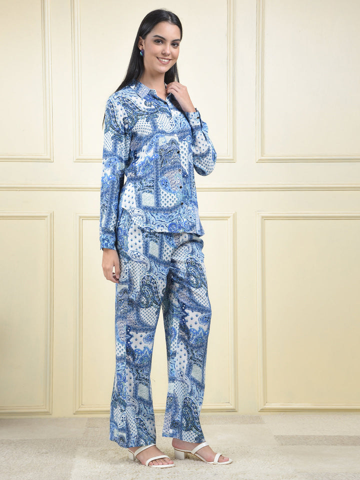 MISS FOREVER BLUE CO-ORD SET