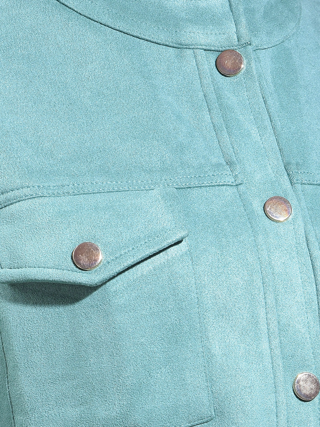 miss forever solid mint winter co-ord set