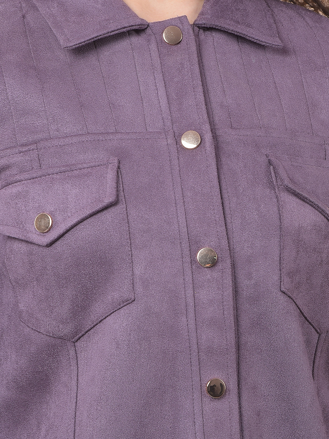 miss forever solid mauve winter co-ord set