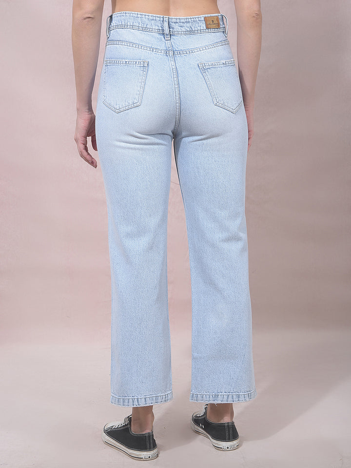 miss forever ice blue washed jeans