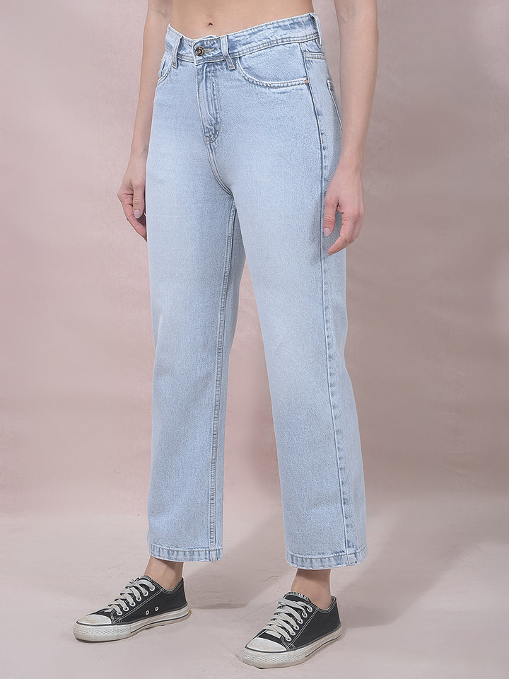 miss forever ice blue washed jeans