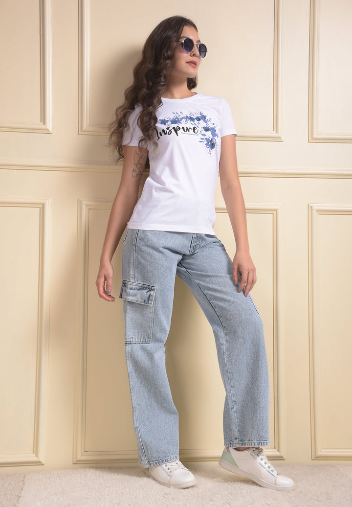 miss forever light blue cargo jeans