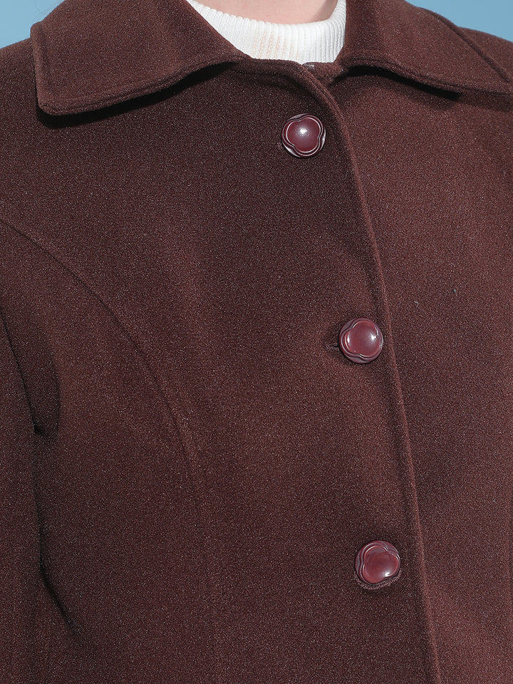 Coffee Solid Premium Long Coat