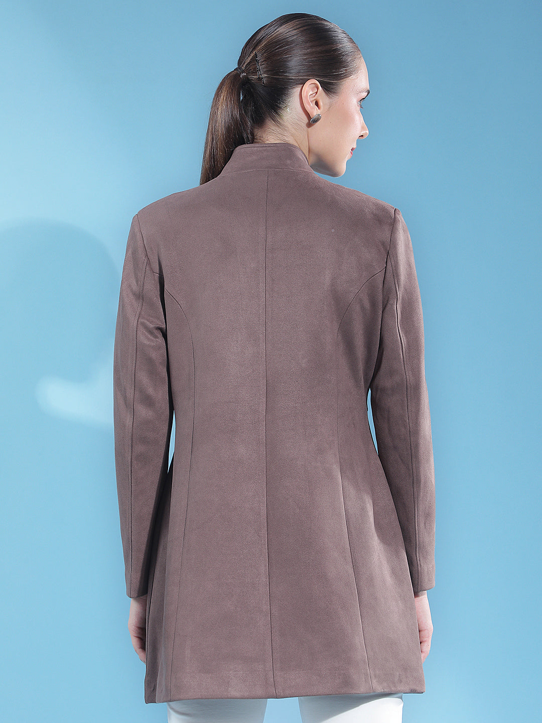 brown long coat