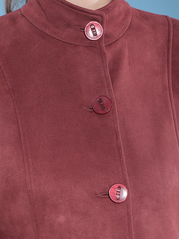 Rust Solid Premium Long Coat