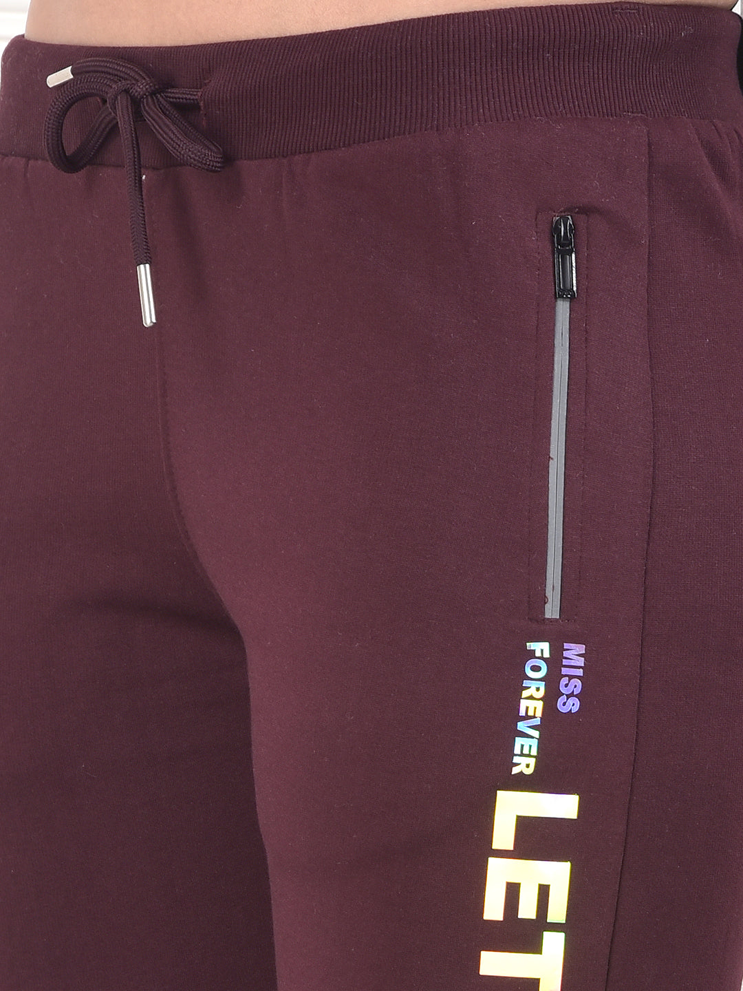 miss forever wine printed winter lower