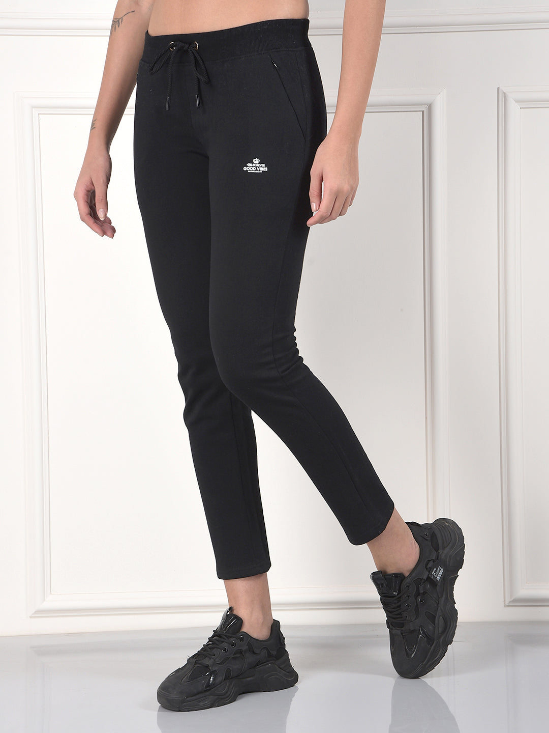 miss forever solid black winter lower