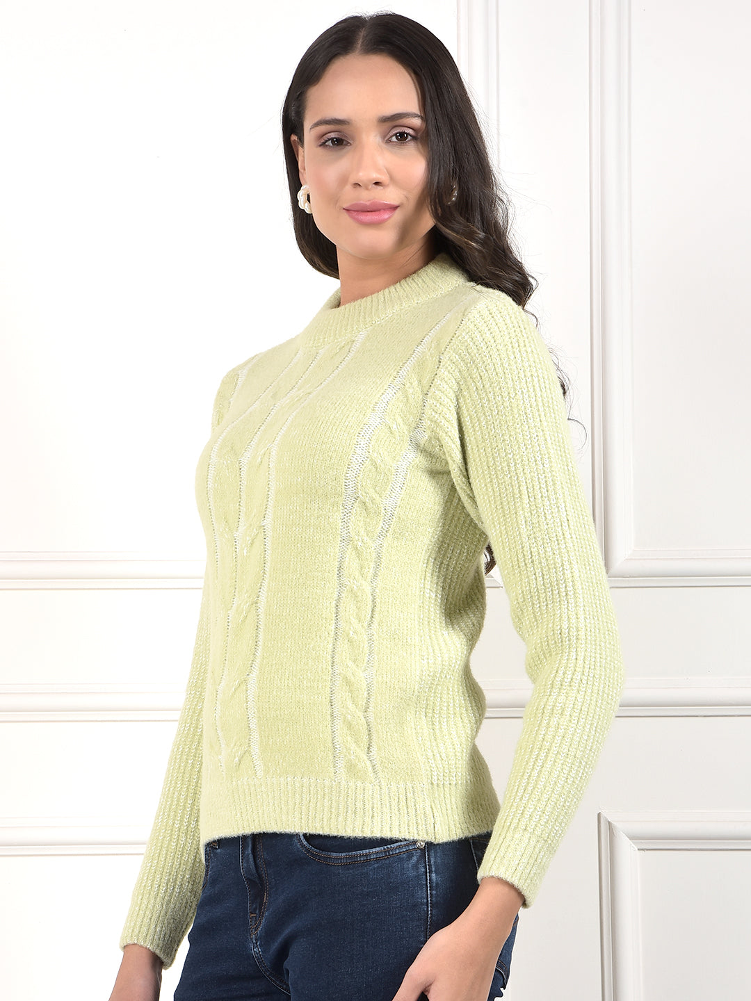 miss forever pista self-design sweater