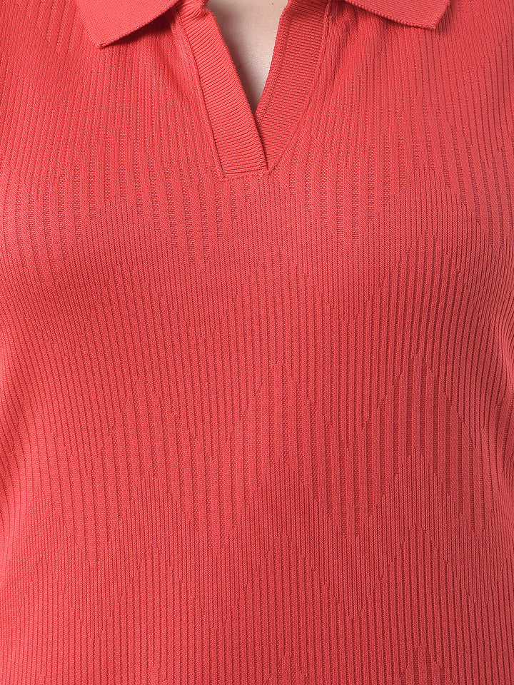 miss forever red self-design sweatshirt