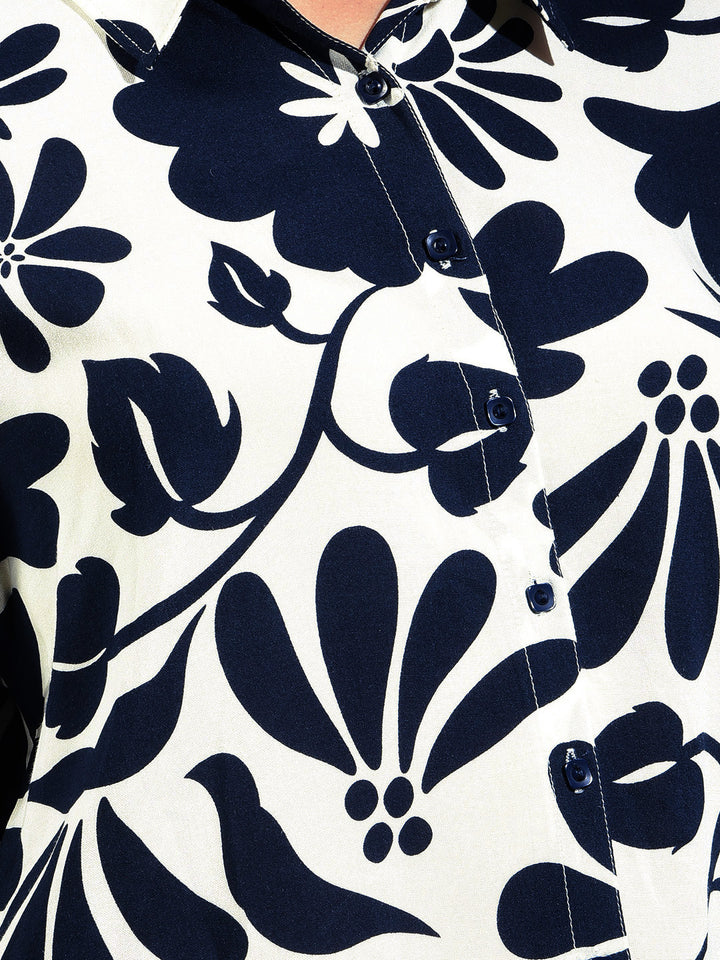 MISS FOREVER LEMON PRINTED TUNIC