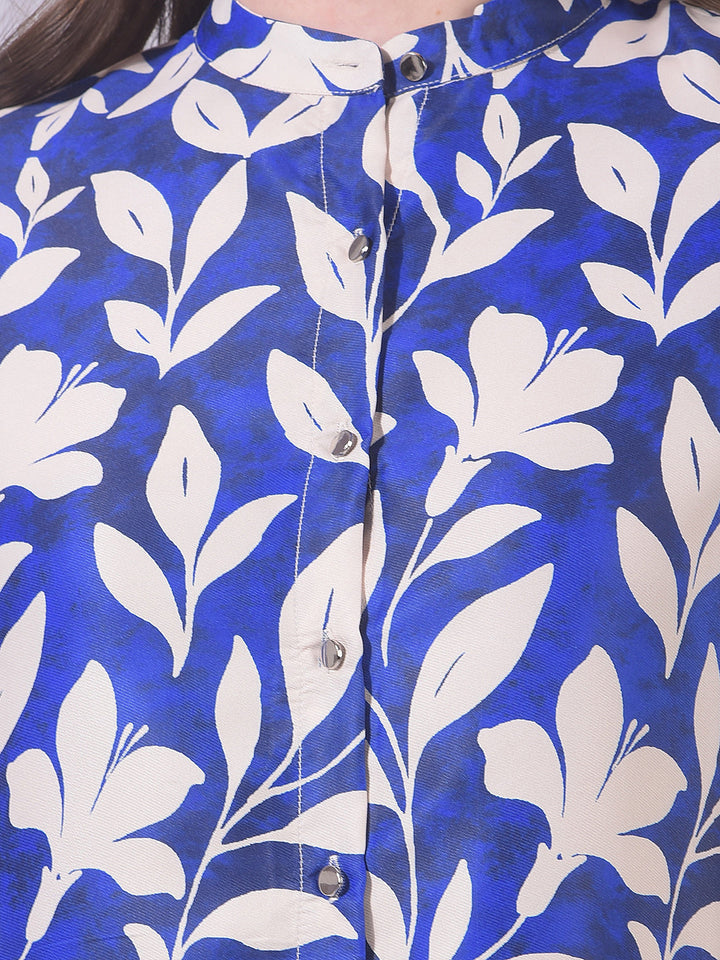 MISS FOREVER NAVY PRINTED TUNIC