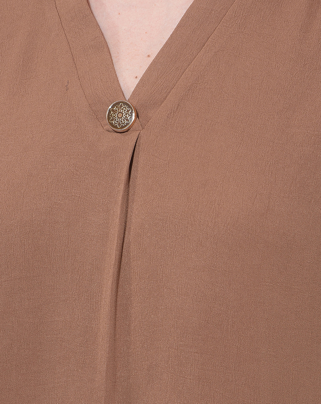 miss forever light brown solid top