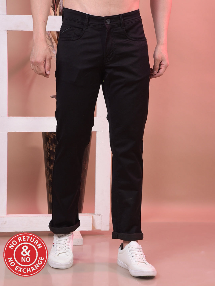 COBB BLACK STRAIGHT-FIT PREMIUM JEANS