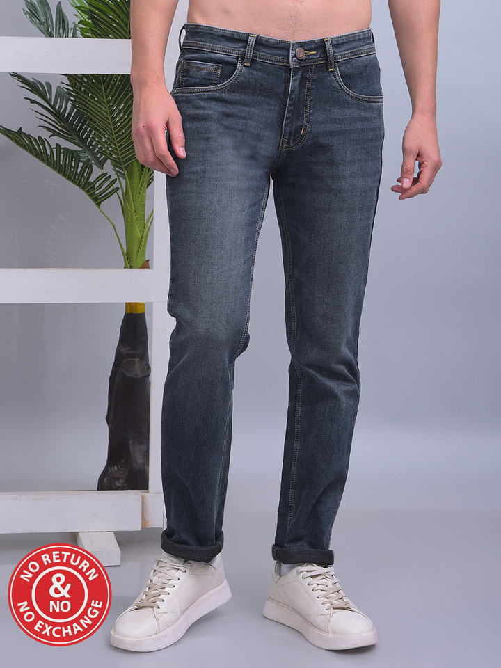 COBB NAVY NARROW-FIT PREMIUM JEANS