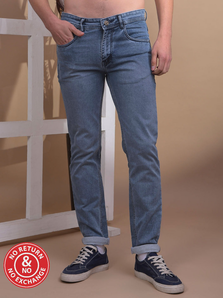 COBB MEDIUM BLUE NARROW-FIT PREMIUM JEANS