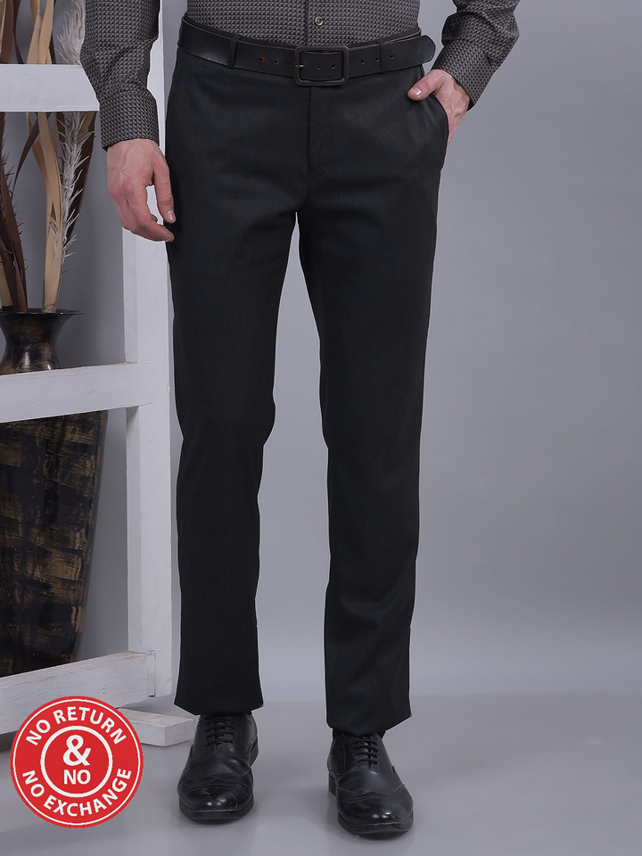 COBB SOLID DARK GREY ULTRA-FIT FORMAL TROUSER