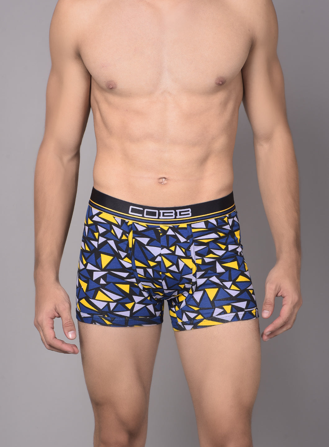 Cobb Mens Navy Blue Printed Premium Trunk Navy Blue