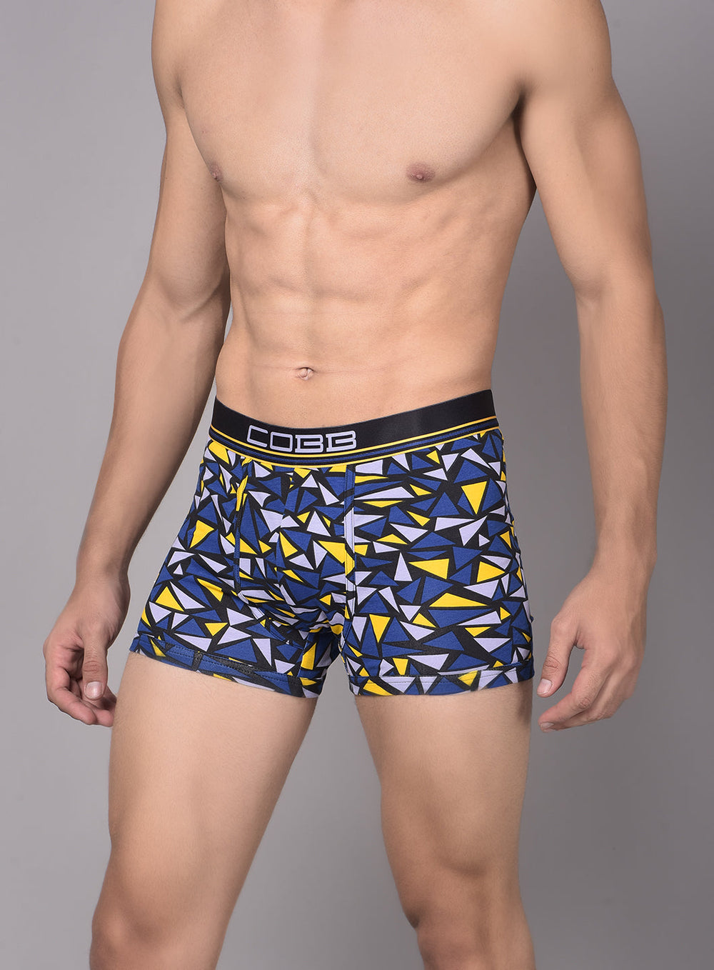 Cobb Mens Navy Blue Printed Premium Trunk